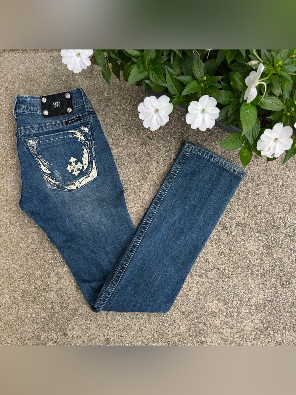 Miss Me Low Rise Straight Jeans Size 27